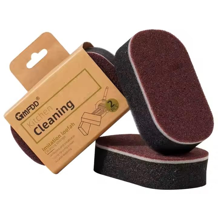 Scrubbing sponges Without Scratches-Esponjas de fregado sin arañazos (Blak-Negro) - color: Blak-negro