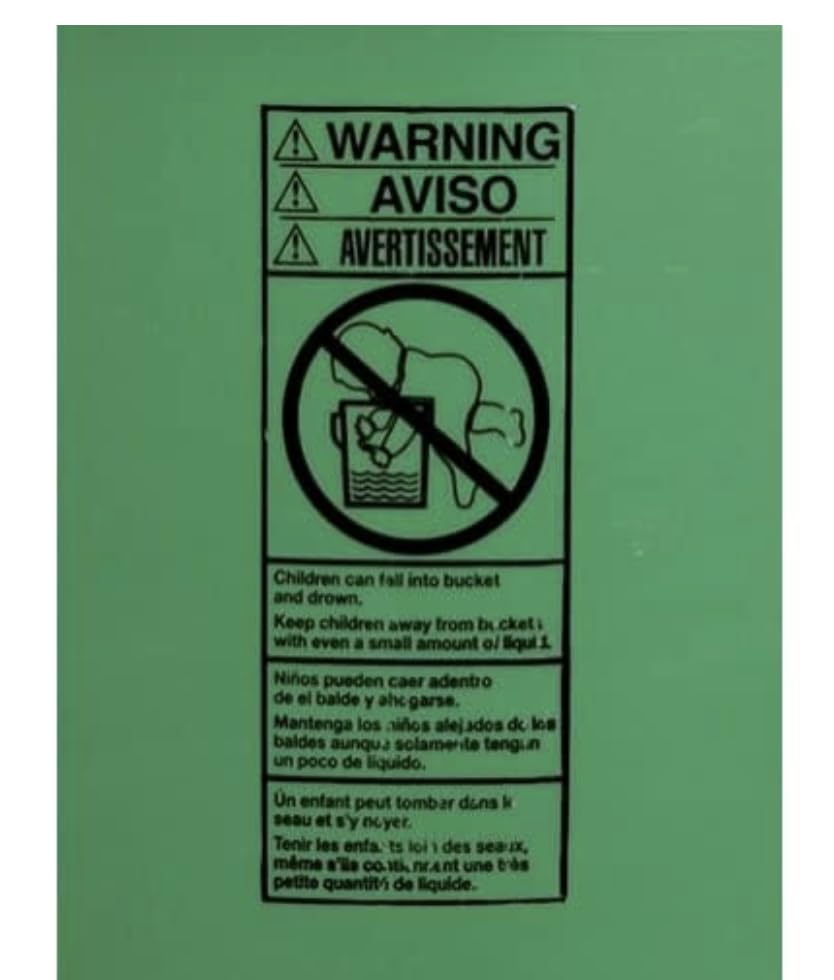 House Naturals 5 Gallon Premium HPDE Plastic Bucket - Made in USA Food Grade Storage Container, BPA Free All Purpose Pail (1, Dark Green) - color: Dark Green