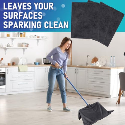 Newwiee 6 Pcs Extra Large Microfiber Cleaning Cloth 30" x 20" Washable Reusable Microfiber Towel Streak Free Lint Free Cloth for Cleaning Home Glass Office Window Bathrooms (Gray) - color: Gray