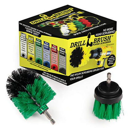 Drill Powered Kitchen Cleaning Brushes - Oven Cleaning Tools - Fridge Stain Remover - Kitchen Cleaning Supplies - Kitchen Scrubbers - Countertop Scrub Brush - Air Fryer Cleaning Kit - Sink Cleaner - color: Green