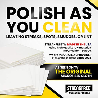 Microfiber Glass Cleaning Cloths – 5 Pack 16x16 Lint Free Window & Mirror Cloths – Just Add Water, No Chemicals, Streak-Free Shine