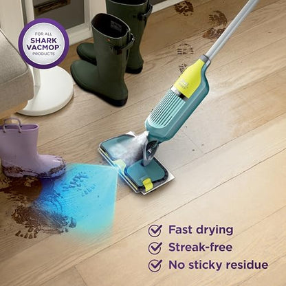 Shark VACMOP Pet Multi-Surface Floor Cleaner 2L Refill, Compatible with VM100, VM200, VM400 Series on sealed hard floors, Odor Neutralizer, Fast Drying, Streak-Free, Tropical Breeze Scent, VCO60 - size: 67.6 Fl Oz (Pack of 1), style: Multi-Surface Cleaner