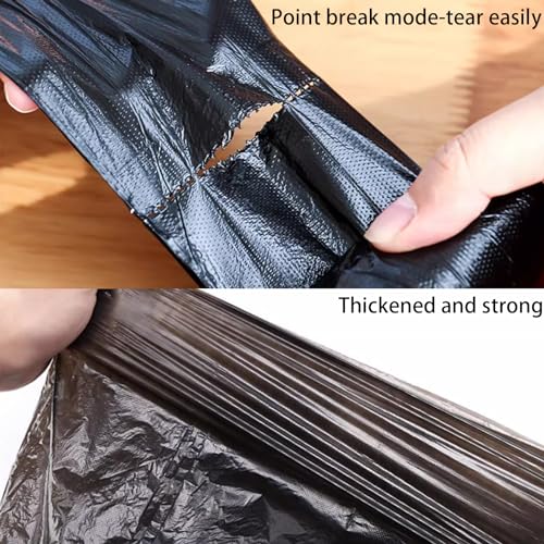 Mini Strong Trash Bags, 0.5 Gal Small Garbage Bags for Desktop Mini Trash Can, 300 Counts, Black - color: Black