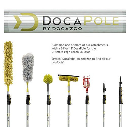 DOCA Telescoping Pole Attachment - Extension Pole for Cleaning, Feather Duster, Window Washing Kit, Paint Roller, Window Squeegee - High Reach Extendable Kit for Indoor & Outdoor - Feather Duster - size: Head Only - No Pole, style: Feather Duster