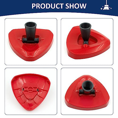 Spin Mop Replacement Head Base Compatible with Ocedar RinseClean 2 Tank System Only Spin Mop Heads Base Replacement for O Cedar Mop Replace Head, Rotating Mop Base for EasyWring RinseClean Spin Mop - color: Mop Base-2 Tank Rinseclean System