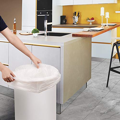 13-15 Gallon Biodegradable / Compostable Garbage Bags Recycling Unscented Tall Kitchen Trash Bags for Kitchen, Yard, Lawn,Office(75 Counts, White) - size: 1 Count (Pack of 75)