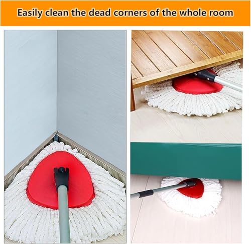 16Pack Spin Mop Replacement Heads,100% Microfiber Mop Head Replacement Compatible with Triangle Spin Mop, 360 Degree Spin Mop Refill for Easy House Cleaning Floor Mopping - size: 16Pack