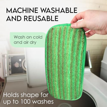 Heavy Duty Microfiber Mop Refill Pads - Extra Thick, Premium Quality Mop Pad Replacements Refills for Wet and Dry Mopping Up Dirt, Dust, Dog Hair and Cat Hair - size: 4 Count (Pack of 1)