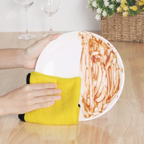 uxcell Car Cleaning Cloths, 8 Pack Soft Premium Microfiber Towels with Hang Loop for Household Cleaning, Reusable Car Cleaning Wipes Lint Free Streak Free Cloths 12" x 12" Yellow - color: Yellow, size: 12" x 12"