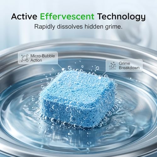 Washing Machine Cleaning Tablets, 2026 New Deep Cleaning Washer Cleaner, Fragrance-Free Formula, Targets Unpleasant Laundry Room Odors, Multi-Purpose Washer Tub Cleaner for Home Laundry Use (3 Pack)
