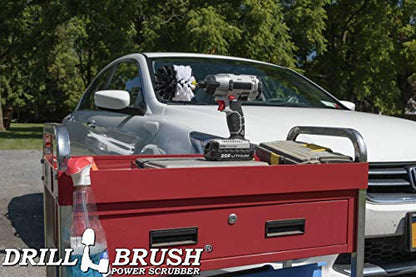 Professional Car Detailing Tools - Wheel & Tire Cleaning Brush - Car Accessories - color: Automotive Soft-white