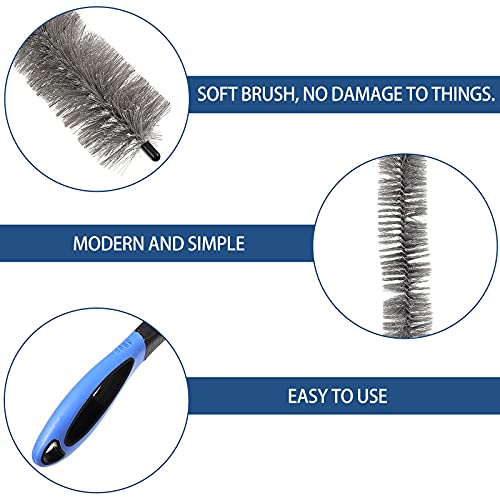 Uonlytech 23.62 Inch Radiator Cleaning Brush, Long Flexible Cleaner for Radiators, Vents, Refrigerator Coils, AC Condensers and Narrow Gaps