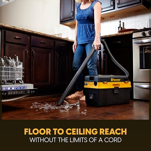 Vacmaster Professional 4-Gallon 24V MAX Cordless Wet/Dry Shop Vacuum with 4.0Ah Battery - DVTB244 0201