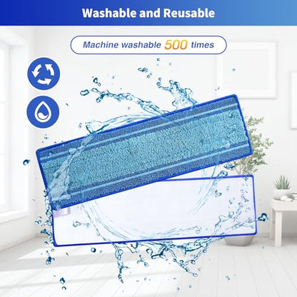 15-Pack Microfiber Mop Pads for Bona Mop- Washable Reusable Refills for Hardwood, Tile & Multi-Surface Floors | Pet Hair & Stain Remover - size: 15 PCS