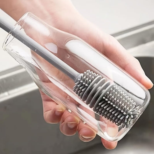 1 pcs, Long-Handled Silicone Brush, Cup and Bottle Brush - Reaches Every Corner for a Thorough Clean