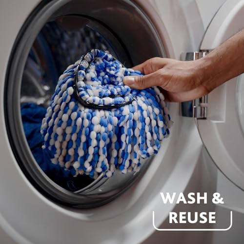 O-Cedar RinseClean Spin Mop & Bucket System + 2 Extra Mop Heads | Clean with Water | Removes 99% of Bacteria - color: Rinseclean Spin Mop & Bucket + 2 Extra Refills