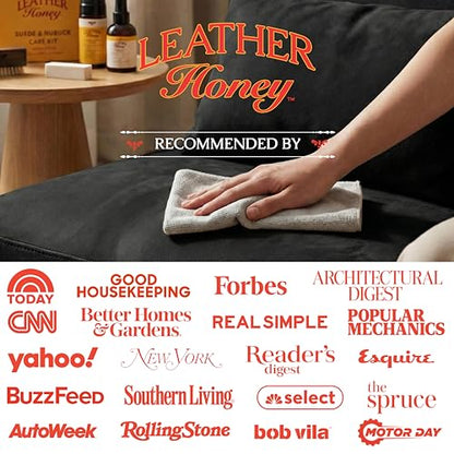 Leather Honey Lint-Free Application Cloth: Microfiber Cloth for Use with Leather Conditioner and Cleaner. Made in The USA Since 1968 - size: Small