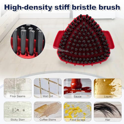 Scrubber Mop Head for Ocedar, Upgrade Scrub Brush for Ocedar, Spin Mop Scrub Brush Head for O Cedar RinseClean 2-Tank, More Bristles Scrub Brush Attachment for Bathroom - size: 1 Pack Scrubber Mop Head-2Tank