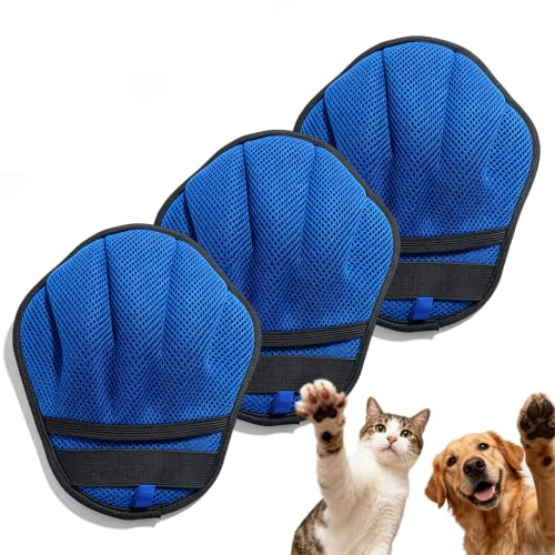 2026 New Pet Hair Removal Glove Cat Dog Fur Remover Reusable Furniture Couch Lint Remover Tool (3PCS) - color: 3PCS