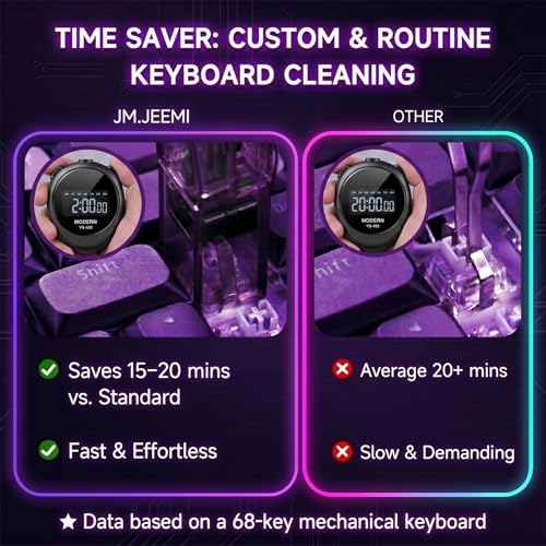 2-in-1 Keycap Puller & Switch Puller Tool with 2 Cleaning Brushes, 4-Claw Spring-Loaded Switch Remover, Keyboard Maintenance Kit Compatible with Cherry MX Gateron Kailh Outemu Switches - size: 2-in-1