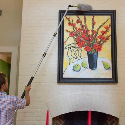 DOCA Telescoping Pole 5-12 Ft - Extension Pole for Cleaning, Feather Duster, Window Washing Kit, Paint Roller, Window Squeegee - High Reach Extendable Kit for Indoor & Outdoor - Pole Only - size: 12 Ft, style: Pole Only