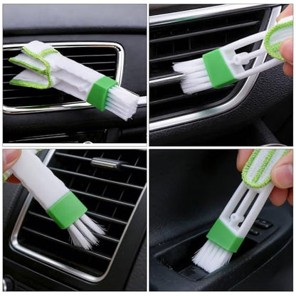 Air Vent Cleaning Brush, Car Vent Cleaner, Duster Brush, Multifunctional, Removable & Washable for Computer Keyboards, Fans, Car Interior Cleaning Air Conditions Fan Dusters