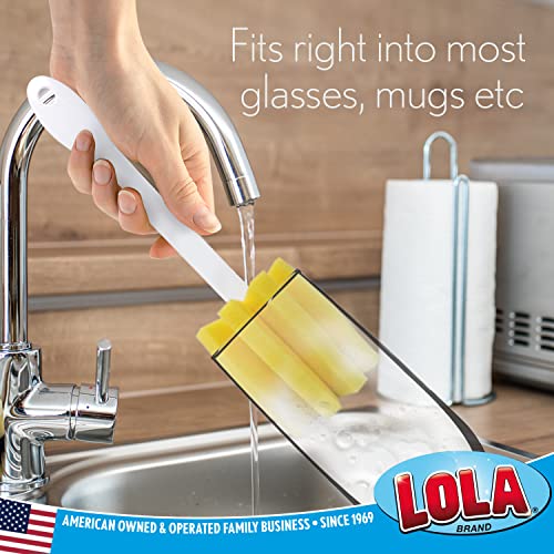 LOLA Glass & Jar Sponge Brush, Star Shaped, 72 Pack, Foam Material, Dishwasher Safe, Non-Scratch, Perfect for Glasses, Mugs, Bottles - size: 72 Pack