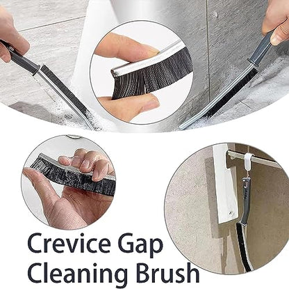 Cleaning Brushes Hand-held Crevice Cleaning Tool, 6PCS Hard-bristled Window Groove Cleaning Brush, Dead Corners Grout Brushes of Bathroom Kitchen Tiles for Blind, Baseboard, Fan, Sliding Door Track
