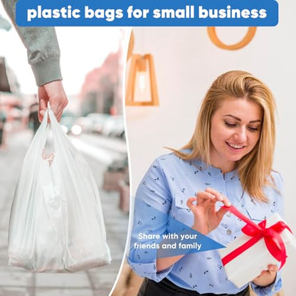 LainNeala Small Trash Bags 4 Gallon with Strong Handles, 100 Count Small Garbage Bag Bathroom White Mini Trash Bag Trash Can Liners Unscented Small Garbage Bags for Bathroom Can