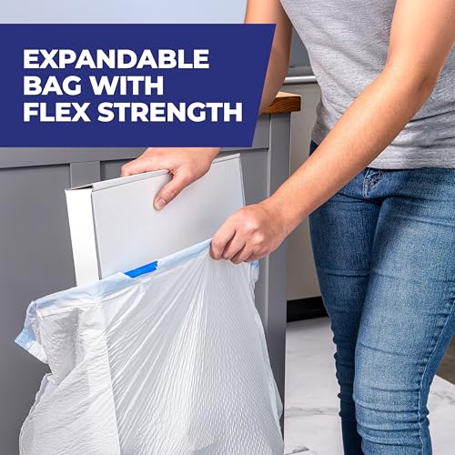 Hefty Ultra Strong 13 Gallon Trash Bags, Tall Kitchen Trash Bags 13 Gallon Size, Drawstring Closure, Continuous Odor Control, White, Citrus Twist Scent, 110 Bags - size: 110 Count (Pack of 1), style: Citrus Twist
