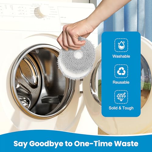 8 Pack Replacement Mop Pads Compatible with iRobot Roomba 505X Combo/415X Combo, Plus 405 Combo/505 Combo/507 Combo/4020 Combo Robot Vacuum Cleaners, Reusable & Washable Microfiber Mop Cloth Refill - size: 405 Combo Mop Pad