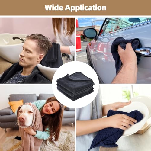 Shiny Wipes Shower Cleaning Cloth - 3 Pack 16 x 16 inch Ultra Absorbent Car Drying Towel, Shiny Wipes Drying Towel Microfiber Cleaning Cloth for Car, Bath & Househood - size: 16*16in