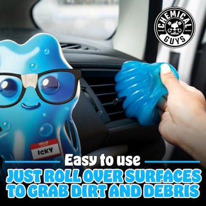 Chemical Guys Sticky Icky Car Cleaning Gel, Green Apple, Interior Car Cleaner, Reusable Automotive Crevice & Interior Dust Cleaner for Air Vents, Consoles, Cup Holders & Keyboards, 4 Pack (100g Each) - size: 3.5 Ounce (Pack of 4), style: Green Apple