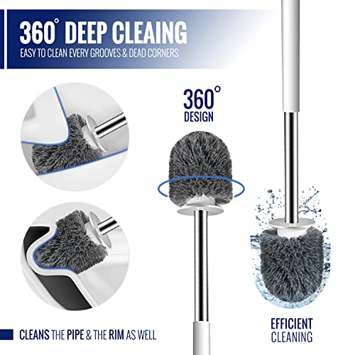 True Fresh 15-Pack Washing Machine Cleaner Tablets (12-Month Supply) & 2-in-1 Toilet Brush & Plunger Set - Ultimate Deep Cleaning for a Fresh, Sparkling Home