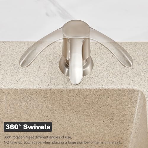 GAGALIFE Kitchen Sink Soap Dispenser - Sink Soap Dispenser Pump with 40" Silicone Soap Dispenser Extension Tube (Brushed Nickel), Say Goodbye to Frequent Refills G080-1BN - color: Brushed Nickel, size: with Hose