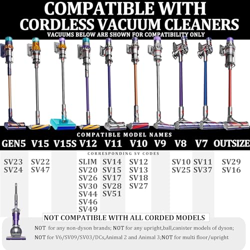 Attachments Kit for Dyson V15 V15s V9 V8 V11 V12 V10 V7 Gen5 Cordless Vacuum Cleaner,Compatible with Detect/Absolute/Outsize/Slim Accessories Replacement Brush Parts - size: AA:Hose Attachment Kit
