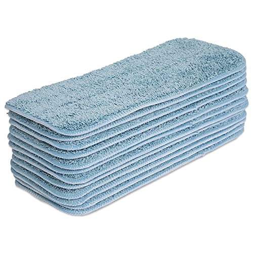 Arkwright Spray Mop Replacement Pads - (Case of 120) Bulk Microfiber Flat Dry and Wet Refill Mop Pads Floor Cleaning, Compatible with Bona and Rubbermaid, Fits All Mop Heads, 13 in, Blue - color: Blue, size: 13 Inch (Case of 120)