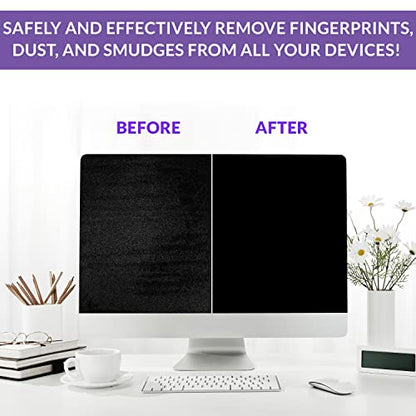 Swanky Computer Screen Cleaner Kit: Set of Electronic Cleaner Spray Microfiber Cleaning Cloth for Tv Cleaner - Ipad Screen Cleaner - iPhone Cleaner - Monitor Cleaner - Laptop Cleaner (2 Oz, 2-Pack) - color: 2 Pack