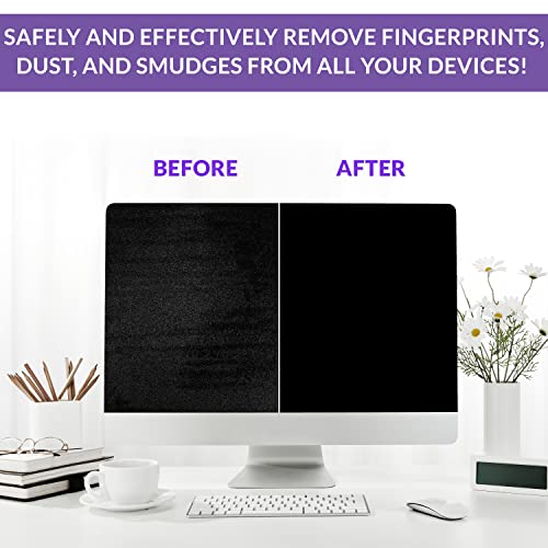 Swanky Computer Screen Cleaner Kit: Set of Electronic Cleaner Spray Microfiber Cleaning Cloth for Tv Cleaner - Ipad Screen Cleaner - iPhone Cleaner - Monitor Cleaner - Laptop Cleaner (2 Oz, 2-Pack) - color: 2 Pack