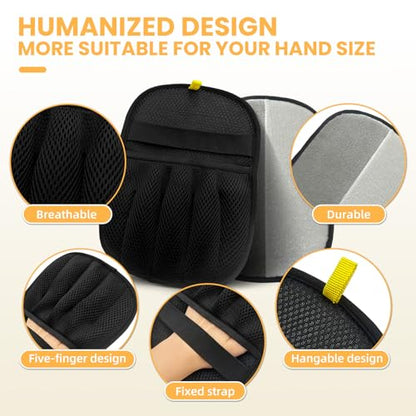 Pet Hair Removal Glove for Cats & Dogs,Durable Electrostatic Five-Finger Pet Hair Remover Tools,Reusable Pet Hair Gloves with Magic Brush for Cat Dog Grooming Clothes Couch Carpet Car Seat Furniture