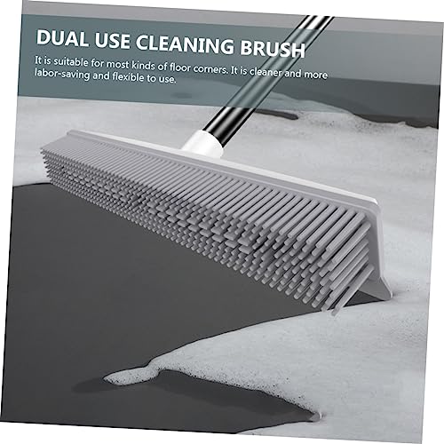 CHILDWEET Long Handle Floor Cleaning Brush Versatile Brush for Pet Fur and Carpet Cleaning Efficient Scrubbing Tool for Hardwood Floors and Carpets
