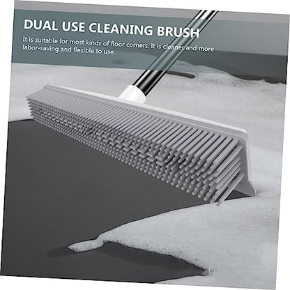 CHILDWEET Long Handle Floor Cleaning Brush Versatile Brush for Pet Fur and Carpet Cleaning Efficient Scrubbing Tool for Hardwood Floors and Carpets