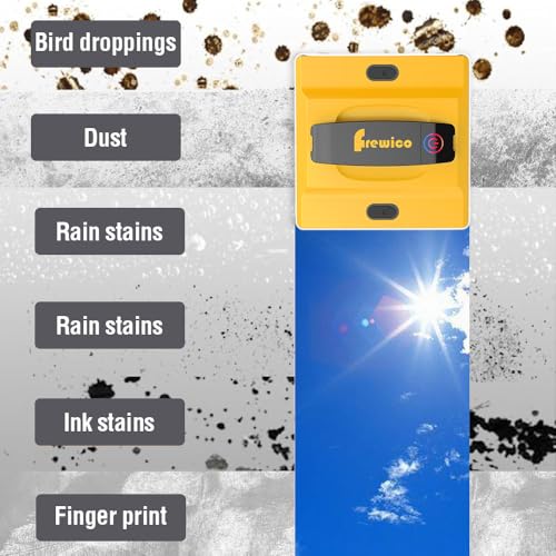 Frewico 8500Pa Frameless Window Cleaning Robot, Smart Glass Cleaner | Features quad-stream spray, 100ml dual tanks, Z/N scrub path, and App/Remote backup.
