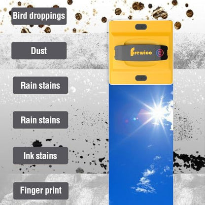 Frewico 8500Pa Frameless Window Cleaning Robot, Smart Glass Cleaner | Features quad-stream spray, 100ml dual tanks, Z/N scrub path, and App/Remote backup.