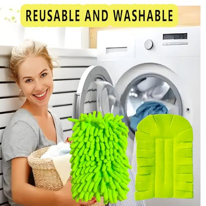4Pack Reusable Duster Compatible with Swiffer (Handle is Not Included) Microfiber 360 Heavy Duty Dusters Refills Washable Duster Pads for Cleaning Ceiling Fan Window