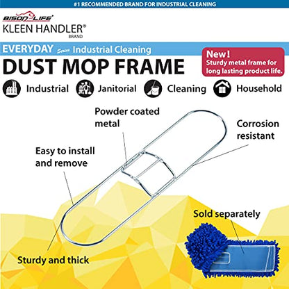 Kleen Handler 18 Inch Commercial Dust Mop Frame (6 Pack) - color: Steel Frame - 18 Inch, size: 6 Pack