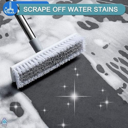2 in 1 Bathroom Cleaning Brush with Wiper and Long Handle Floor Scrub Tiles Cleaning Brush for Home, Kitchen, Bathroom Cleaning Accessories