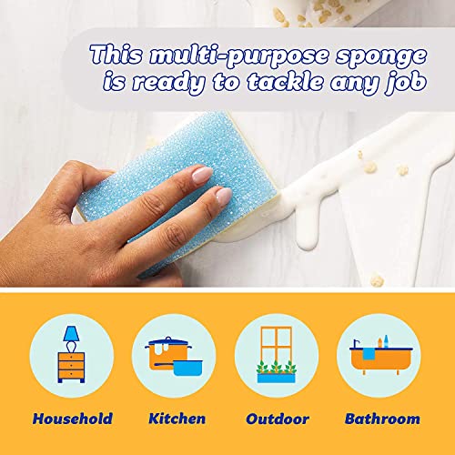 Scrub Daddy Extra Large Sponge Daddy - Bulk Kitchen Sponges for Cleaning Different Rooms & Surfaces - Dual-Sided Dish Scrubber with FlexTexture Foam (18 Count) - style: Sponge Daddy XL