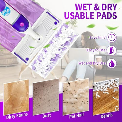 25 Count Disposable Pads for Swiffer Power Mop,Replacement for Swiffer Mopping Pads Refills Compatible with Swiffer Power Mop Pads,Multi-Surface Safe on All Finished Floors Cleaning - size: 25