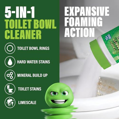 Green Gobbler Ultra Foaming Toilet Cleaner – 15+ Doses, Self-Activated Foam, Removes Tough Stains & Pipe Buildup, Helps Prevent Clogs